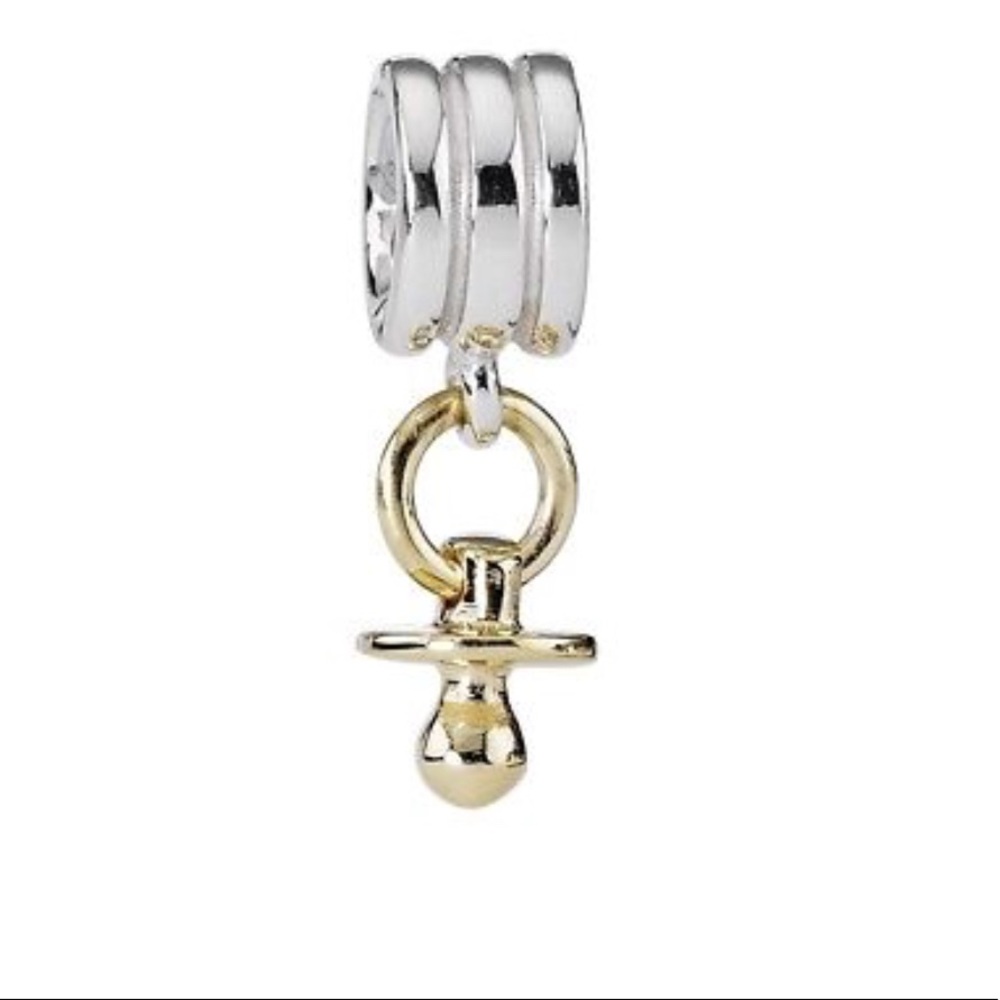 Pandora Pacifier 14k gold charm #790234 Retired!